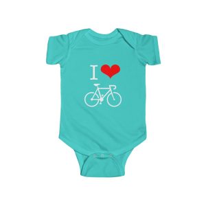 I Love Bicycles Cotton Onesie