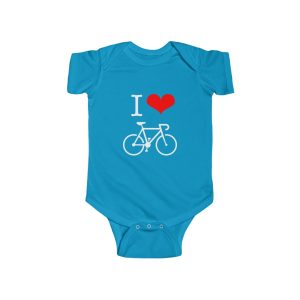 I Love Bicycles Cotton Onesie