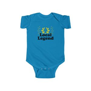 local legend with laurel wreath of victory cotton baby onesie for cycling and running strata fans