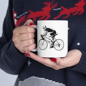 Road Cycling Sketches Ceramic Mug