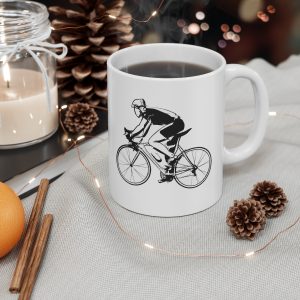 Road Cycling Sketches Ceramic Mug