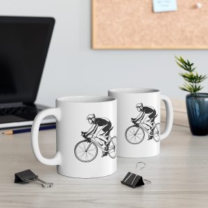 Road Cycling Sketches Ceramic Mug