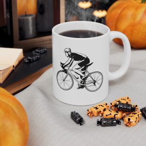 Road Cycling Sketches Ceramic Mug