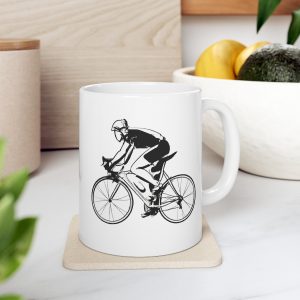 Road Cycling Sketches Ceramic Mug