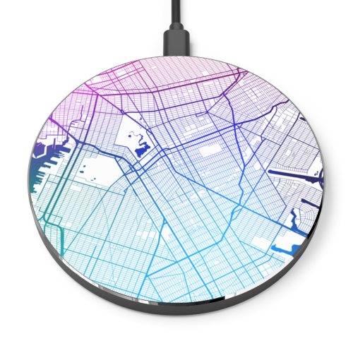 Brooklyn Gradient Map Wireless Charger