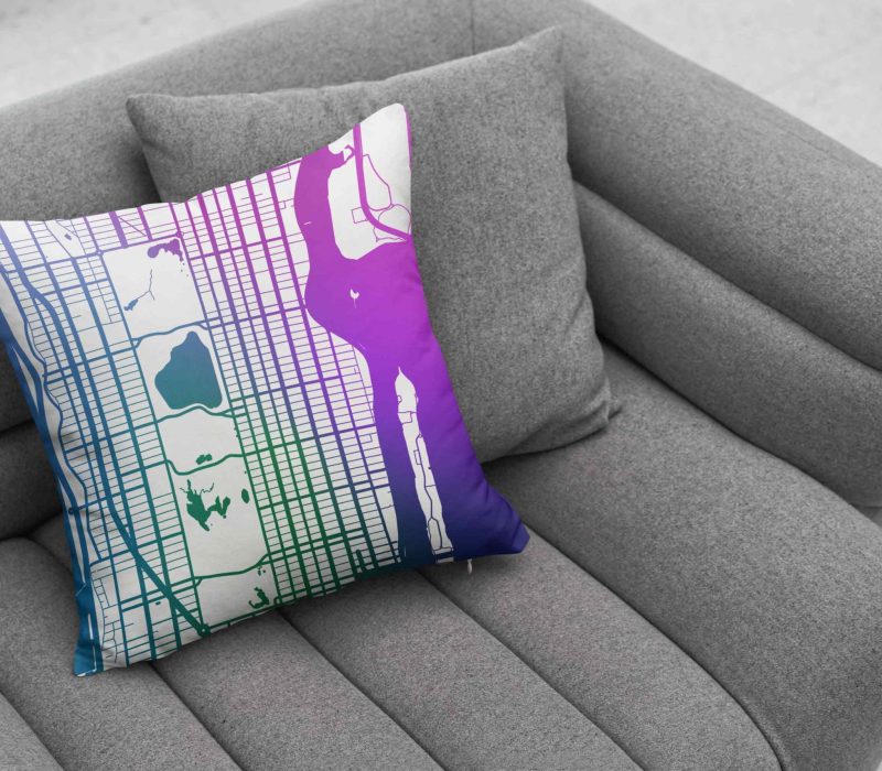 Manahttan Throw Pillow, NYC city grid Aesthetic trendy home decor timeless desingns to help you express yourself. Throw pillows and accents to transform your space or make the perfect gift for a new home.
